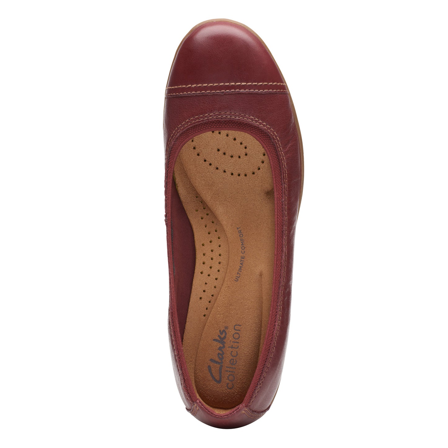 Peltz Shoes  Women's Clarks Meadow Opal Slip-On CHESTNUT 26174361