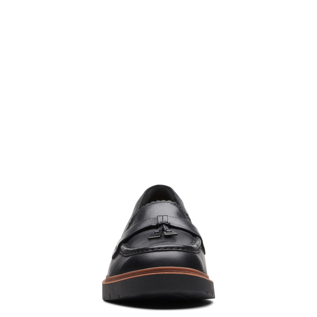 Women's Clarks Westlynn Bella Loafer BLACK LEATHER 26174456