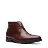 Peltz Shoes  Men's Clarks Whiddon Mid Water-Resistant Boot Mahogany 26174472