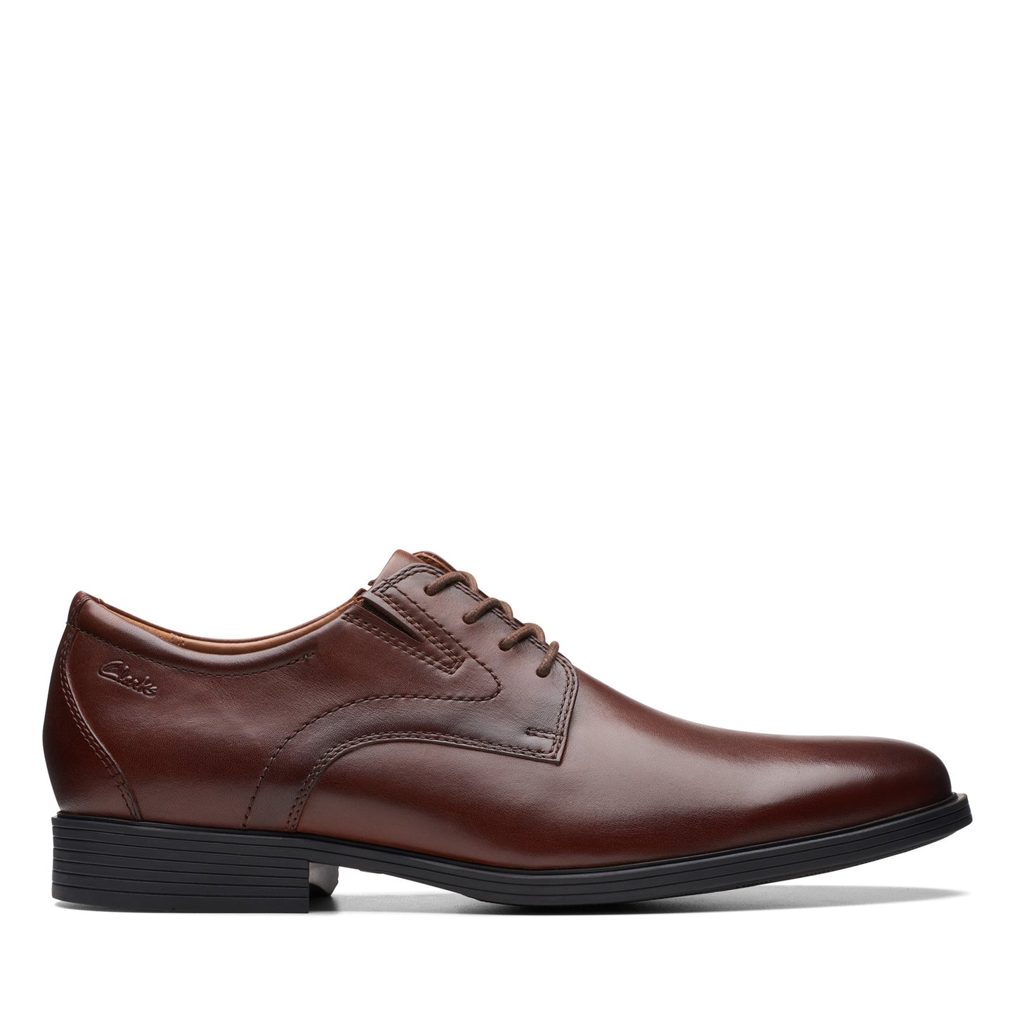 Peltz Shoes  Men's Clarks Whiddon Plain Oxford Mahogany 26174473