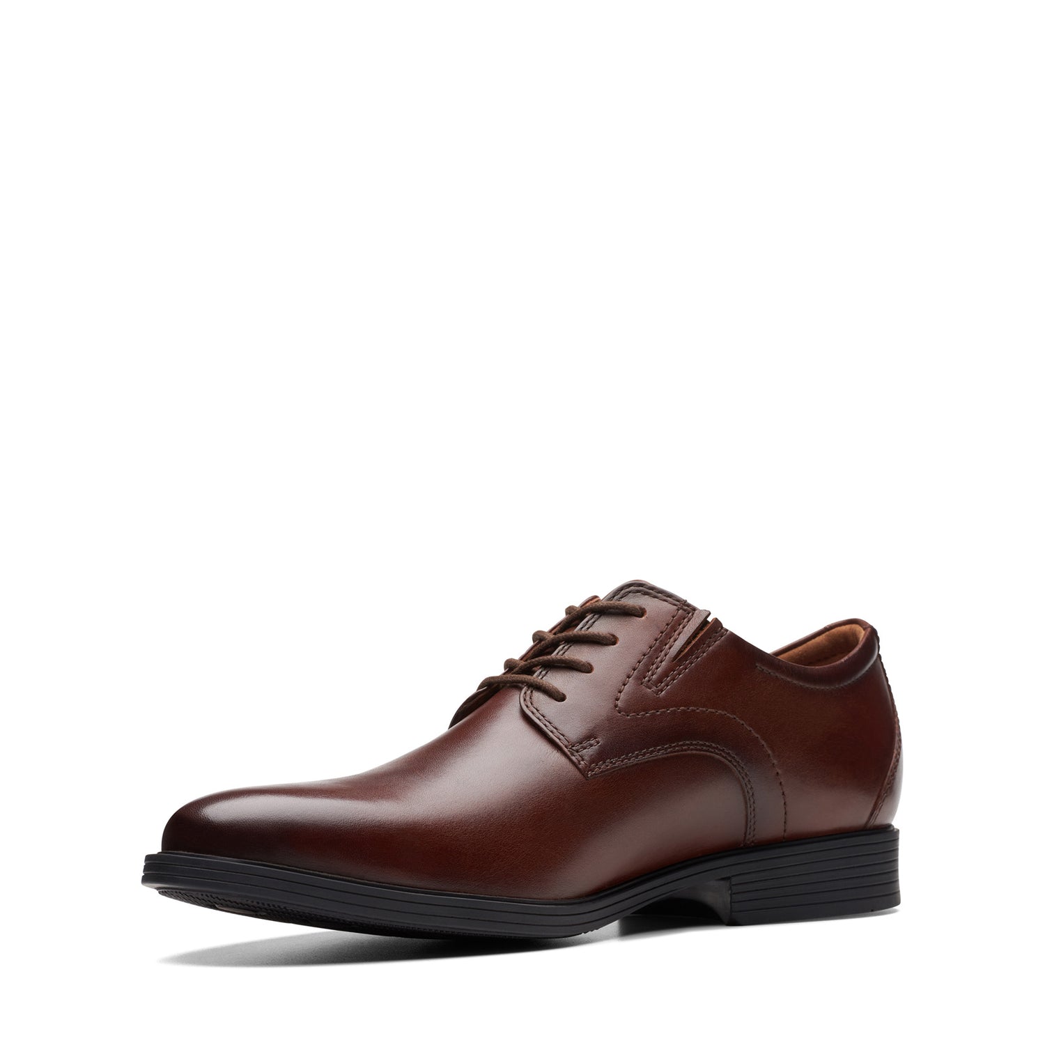 Peltz Shoes  Men's Clarks Whiddon Plain Oxford Mahogany 26174473