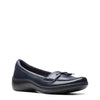 Peltz Shoes  Women's Clarks Cora Haley Slip-On NAVY 26174489