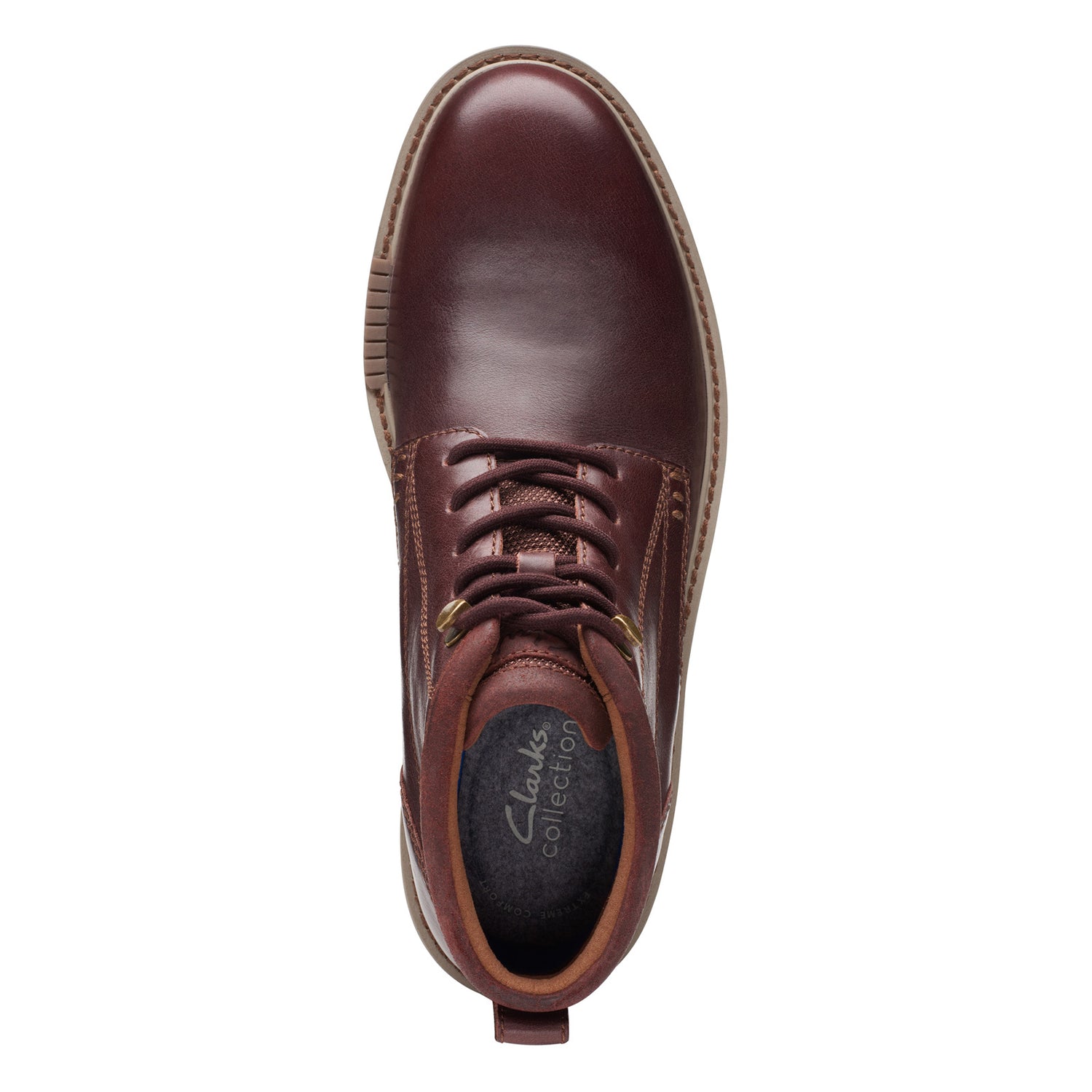 Peltz Shoes  Men's Clarks Barnes Lace Boot brown 26174635