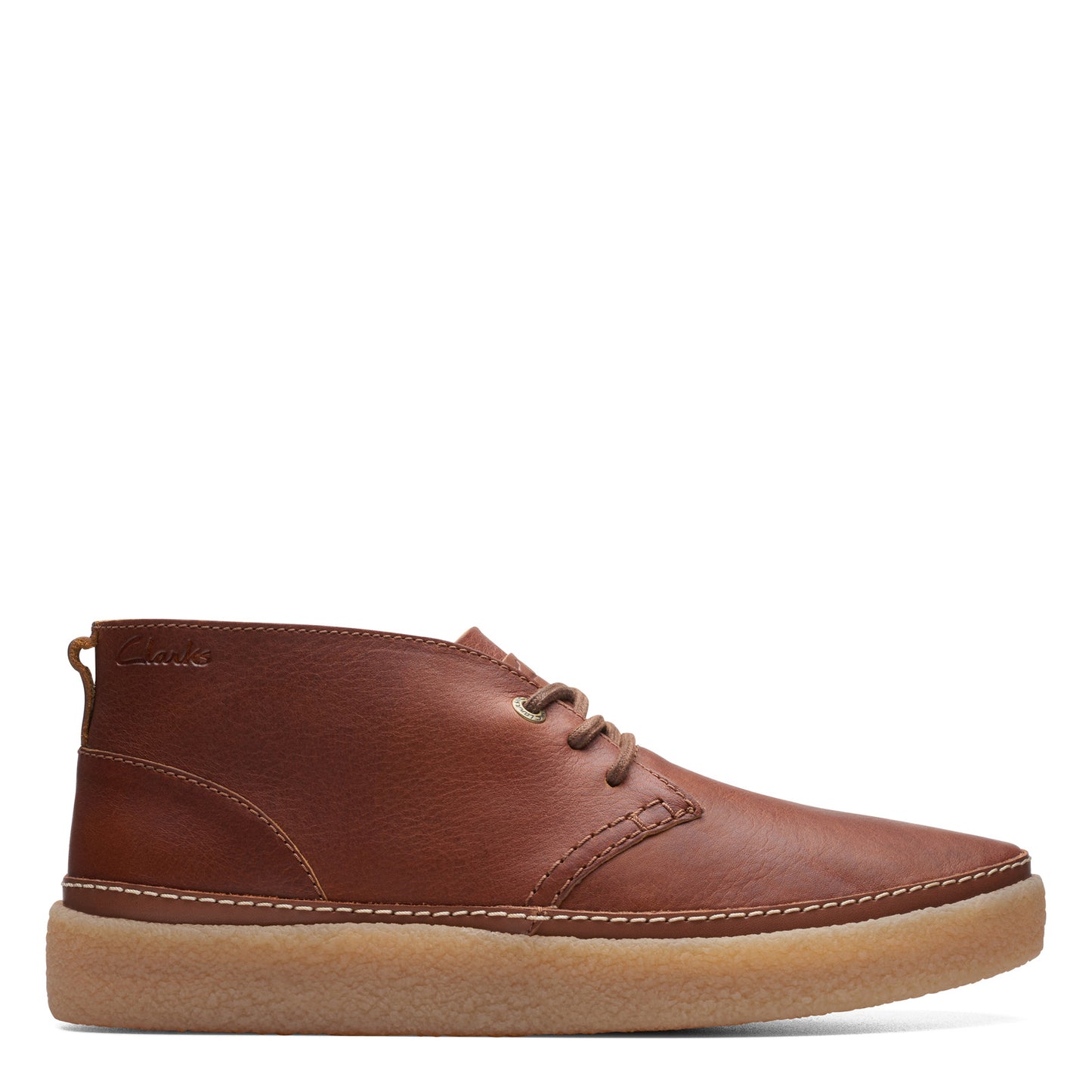 Peltz Shoes  Men's Clarks Oakpark Mid Boot Tan Tumbled 26174666