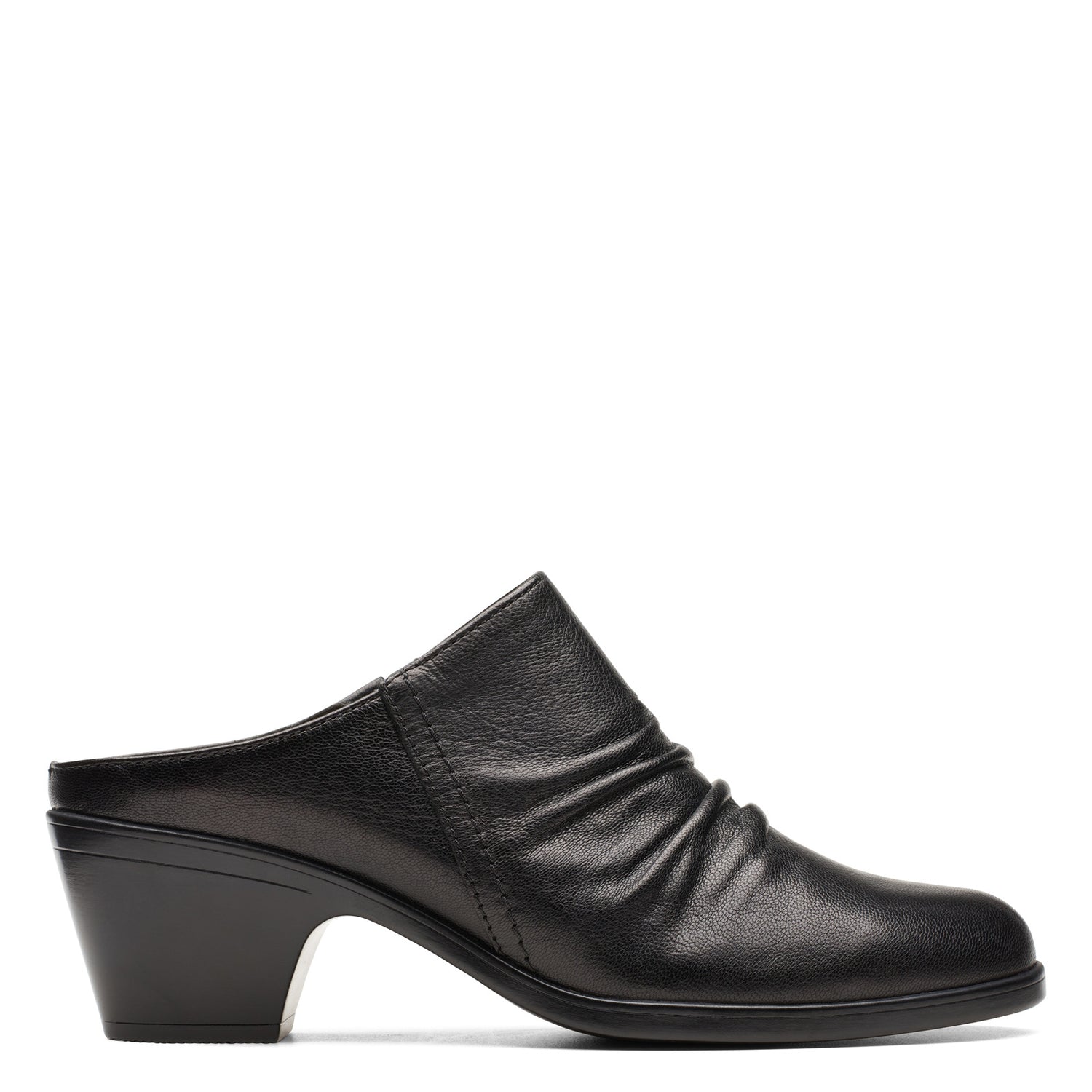 Peltz Shoes  Women's Clarks Emily 2 Charm Clog BLACK 26175027