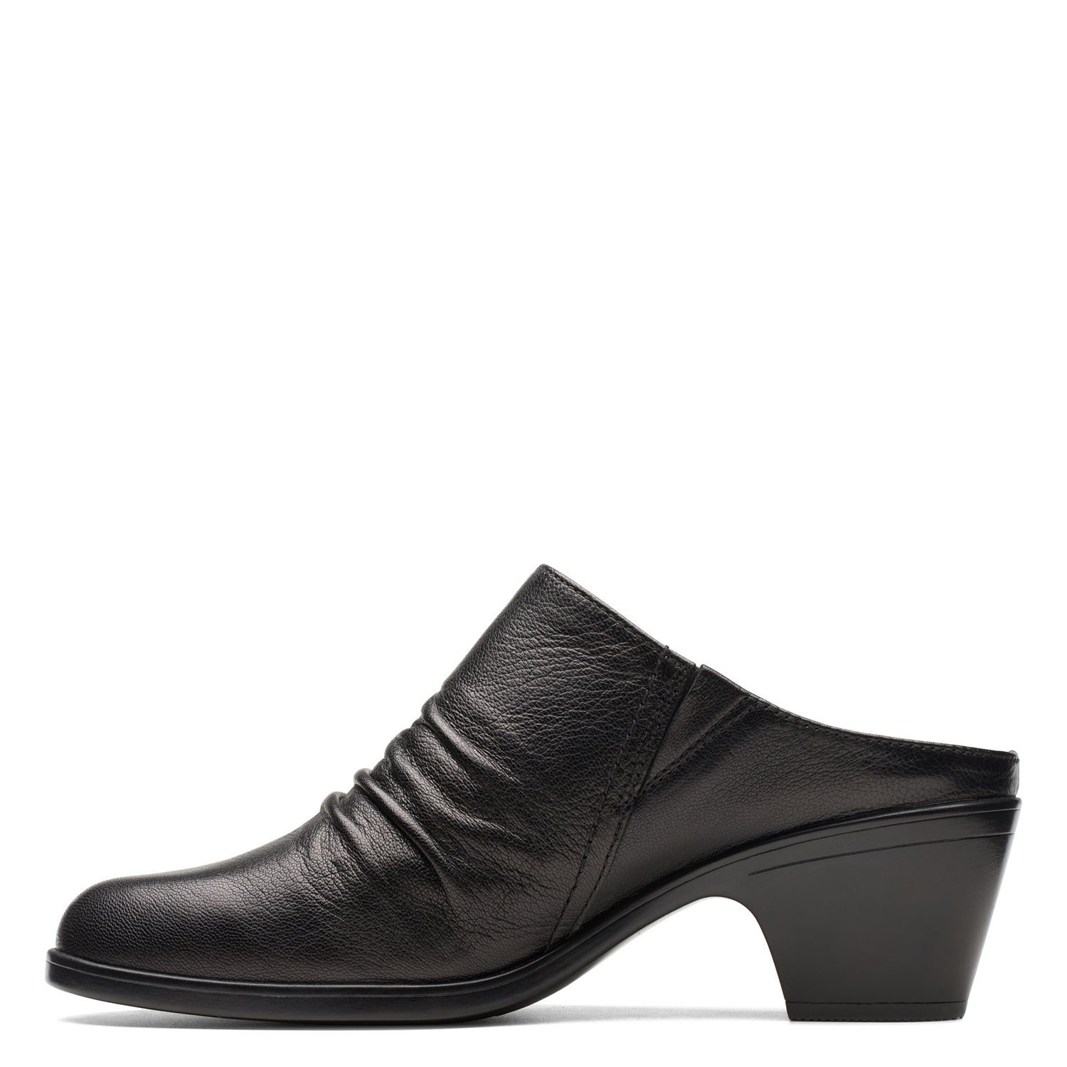 Peltz Shoes  Women's Clarks Emily 2 Charm Clog BLACK 26175027