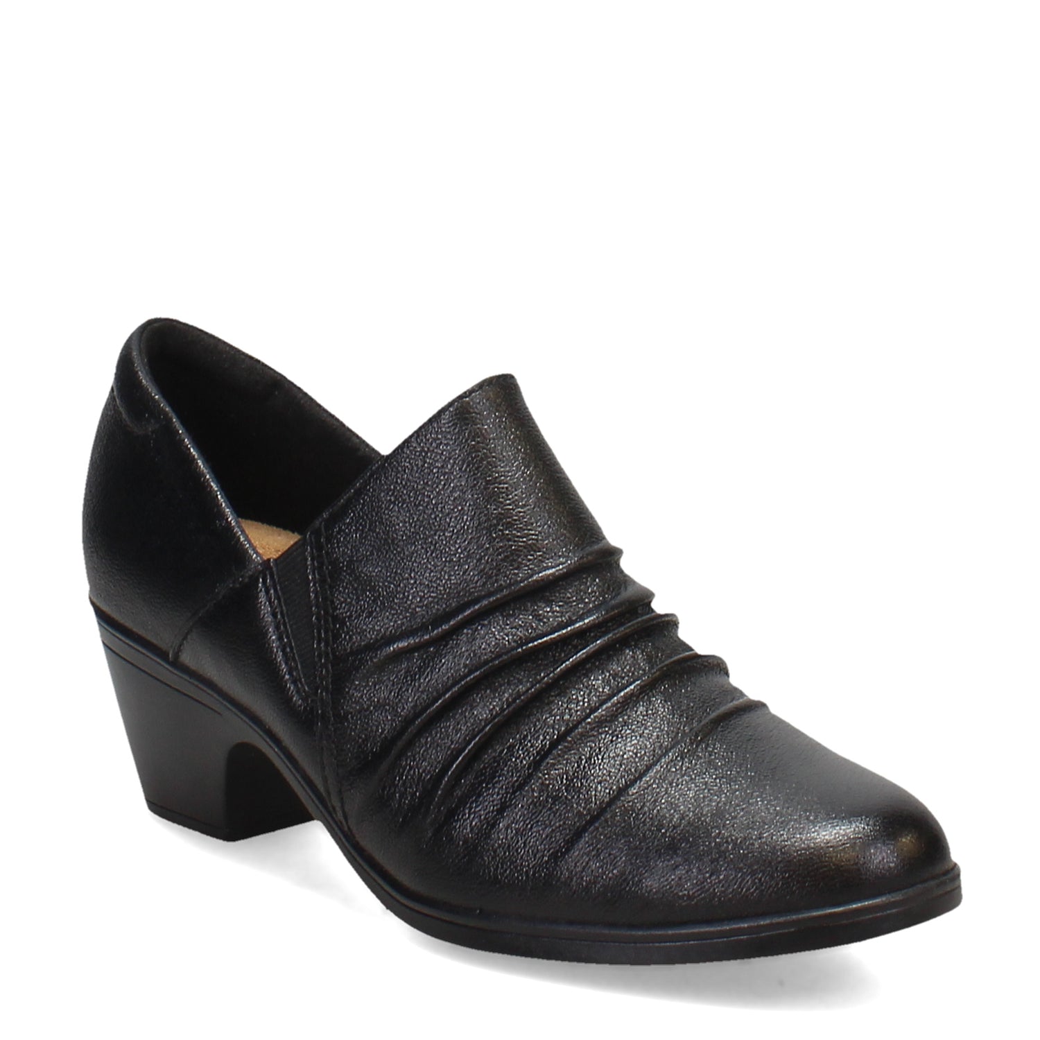 Peltz Shoes  Women's Clarks Emily 2 Cove Shootie BLACK 26175029