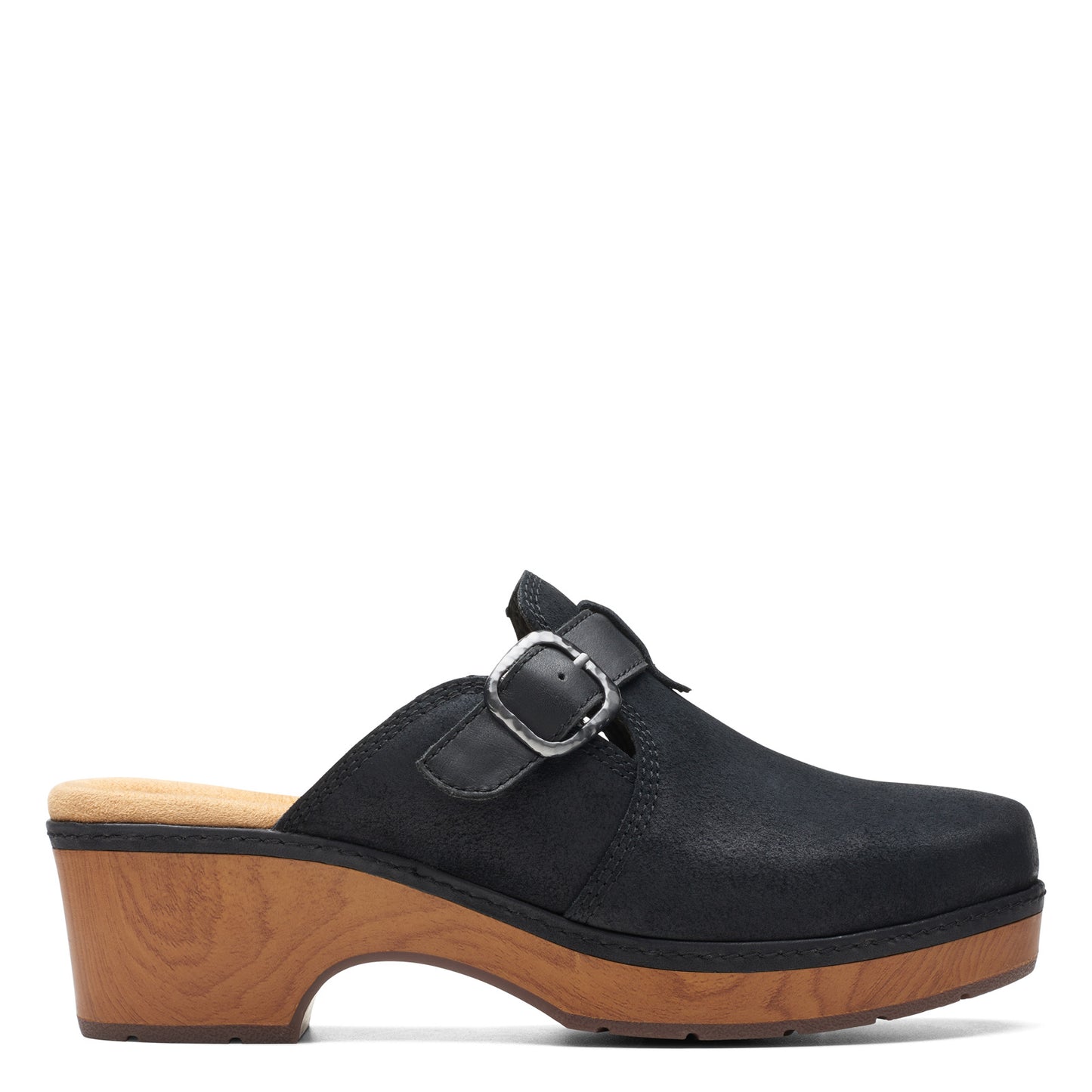 Peltz Shoes  Women's Clarks Paizlee Nora Clog BLACK 26175184