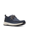Peltz Shoes  Men's Clarks Wellman Moc Sneaker Navy 26175405