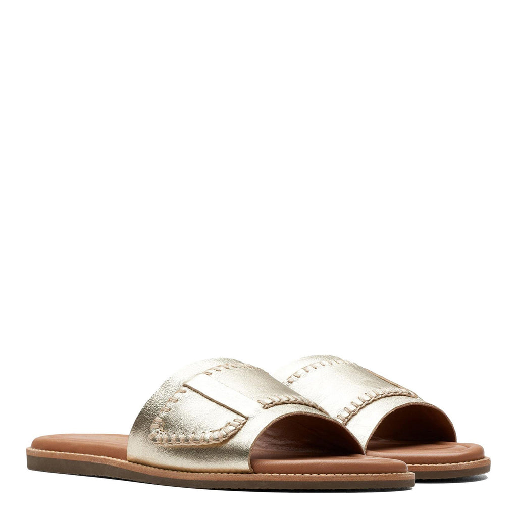 Women's Clarks Martime Mule Sandal CHAMPAGINE 26176400