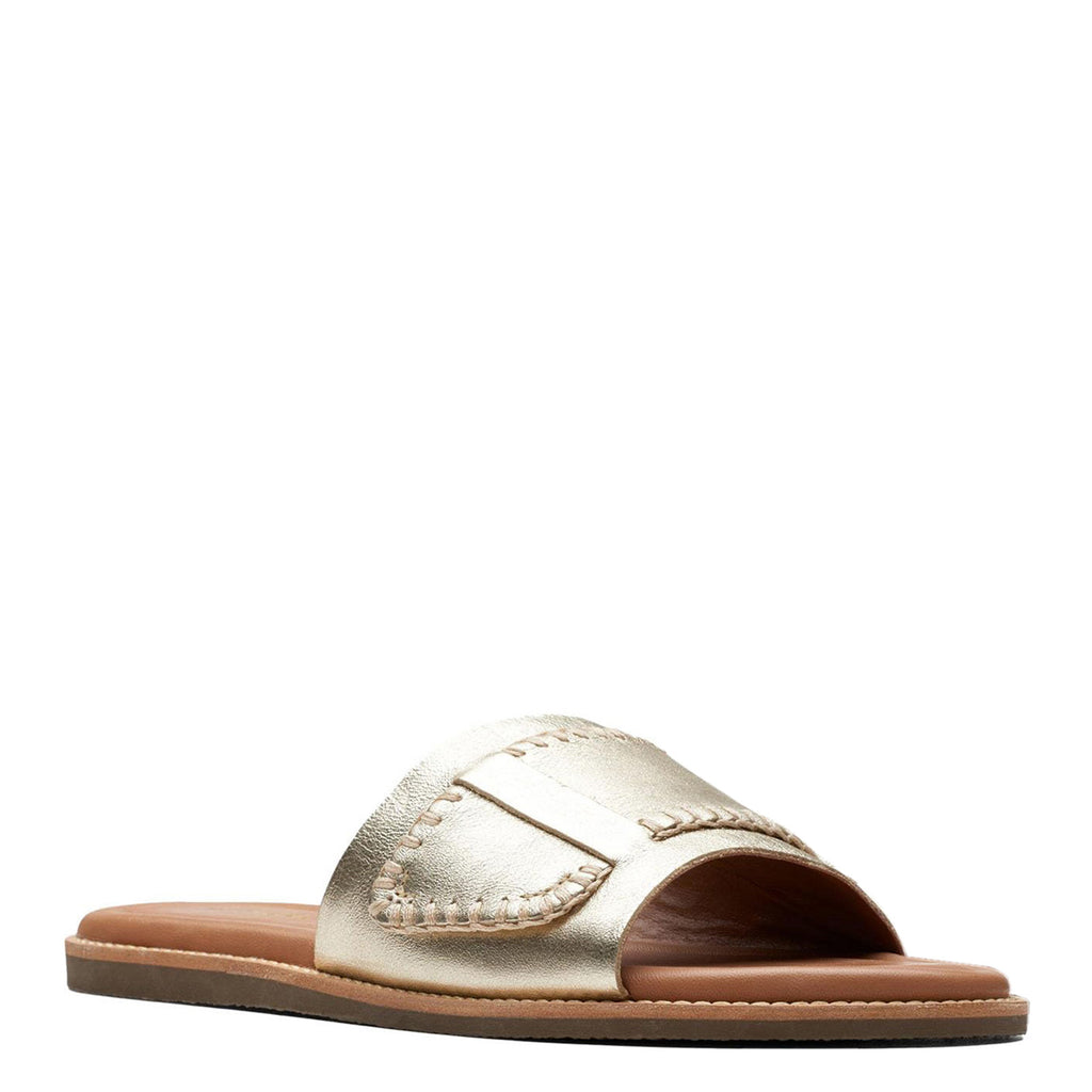 Women's Clarks Martime Mule Sandal CHAMPAGINE 26176400
