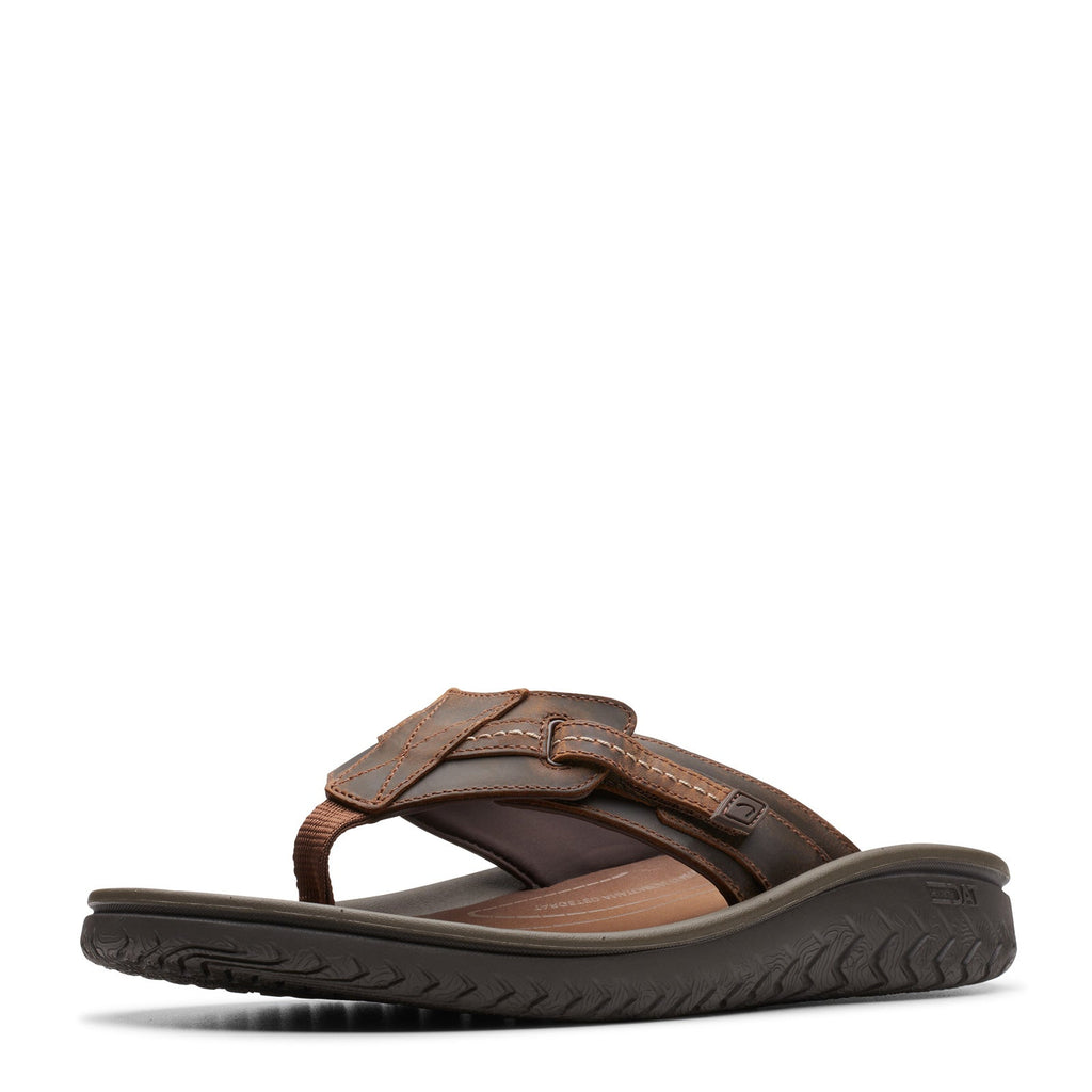 Men's Clarks Wesley Sun Sandal BEESWAX LEATHER 26176987