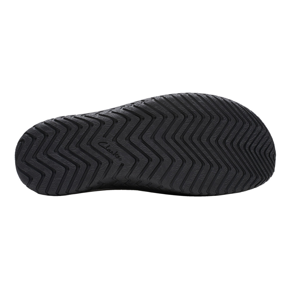 Men's Clarks Wesley Sun Sandal BLACK LEATHER 26176988
