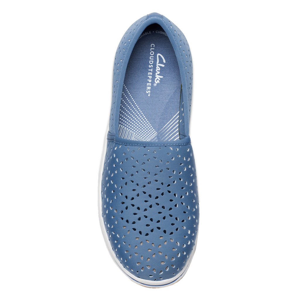 Women's Clarks Breeze Emily Slip-On BLUE 26177215