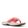 Peltz Shoes  Women's Clarks Breeze Sea Sandal Coral Bright 26177235