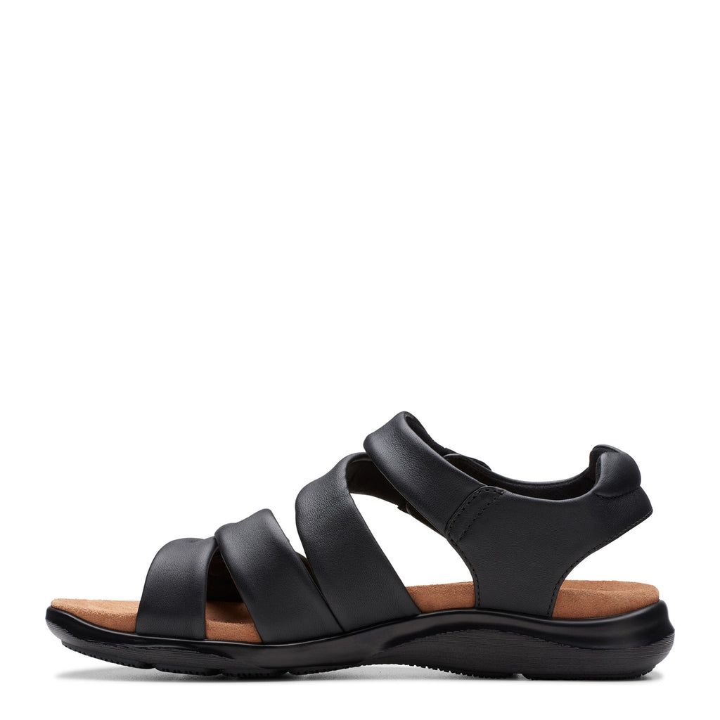 [POS] Women's Clarks Kilty Ave Sandal BLACK LEATHER 26177303-POS