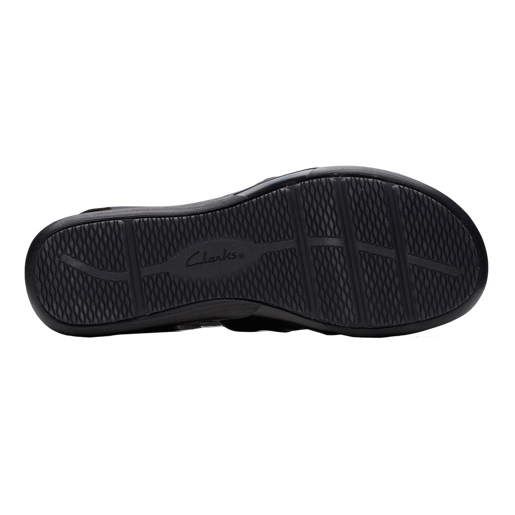 [POS] Women's Clarks Kilty Ave Sandal BLACK LEATHER 26177303-POS