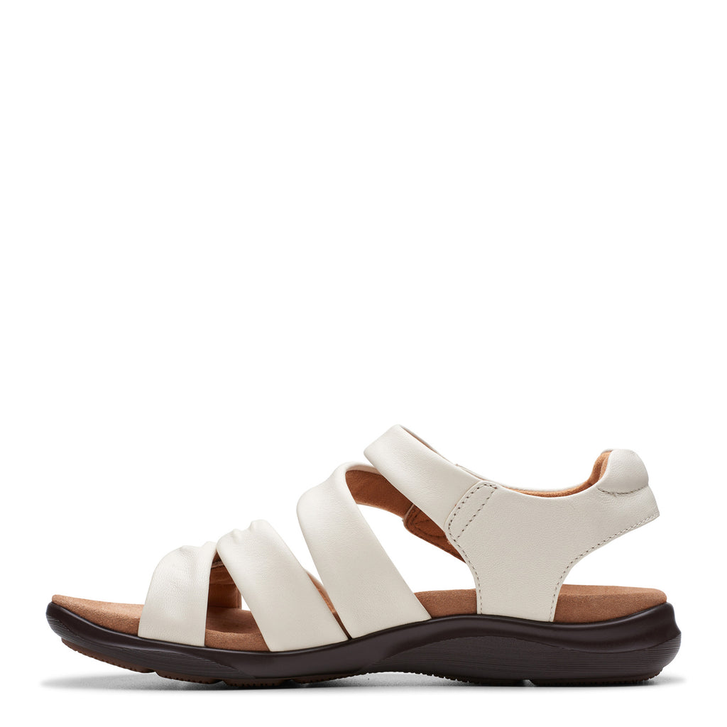Women's Clarks Kilty Ave Sandal OFF WHITE LEATHER 26177306