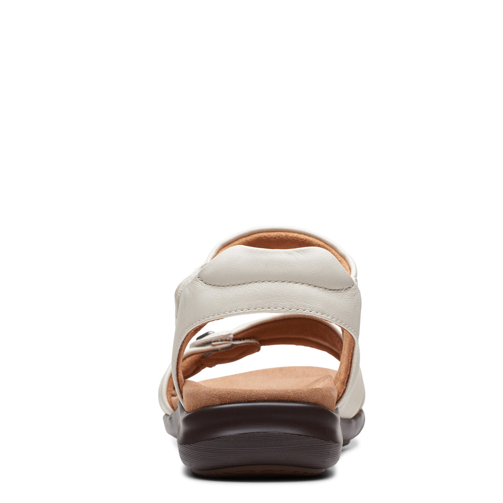 Women's Clarks Kilty Ave Sandal OFF WHITE LEATHER 26177306