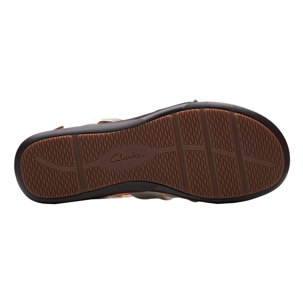 Women's Clarks Kilty Ave Sandal OFF WHITE LEATHER 26177306