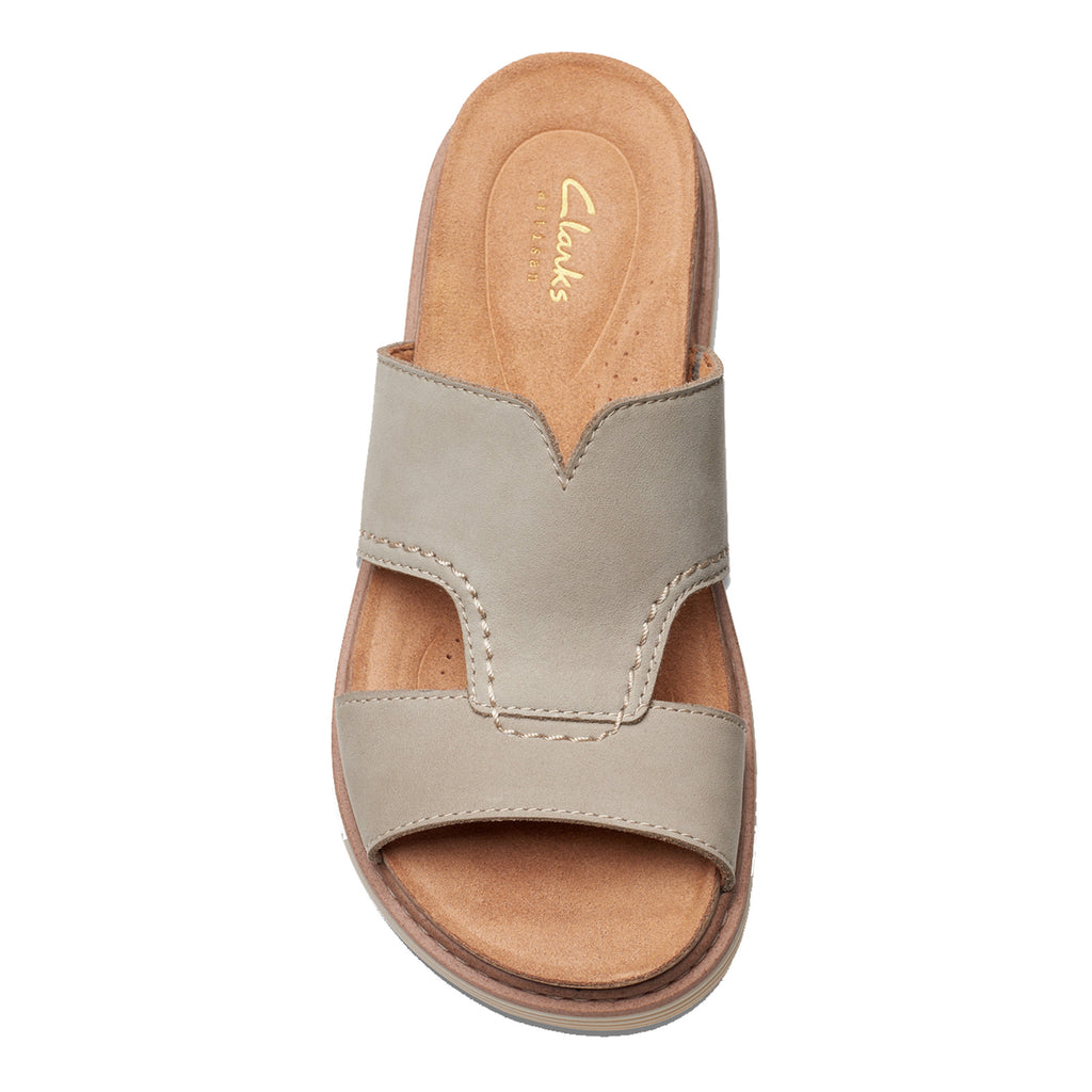 Women's Clarks Arwell Walk Sandal STONE NUBUCK 26177581