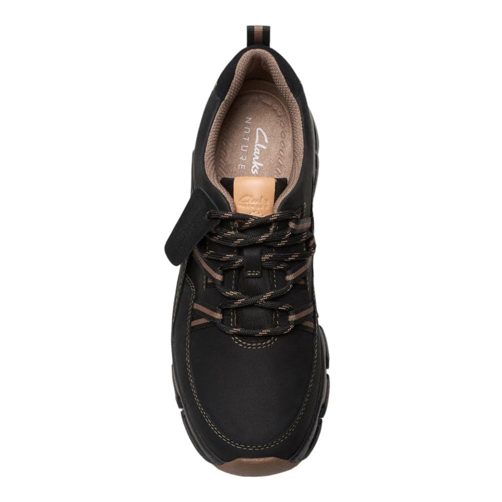Women's Clarks Naturex Tie Waterproof Sneaker BLACK MIX 26178875