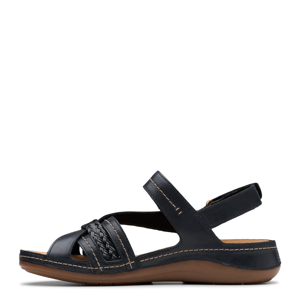 Women's Clarks Cecily Strap Sandal BLACK COMBI 26181423