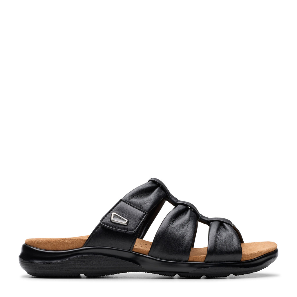 Women's Clarks Kilty Slide Sandal BLACK 26181442