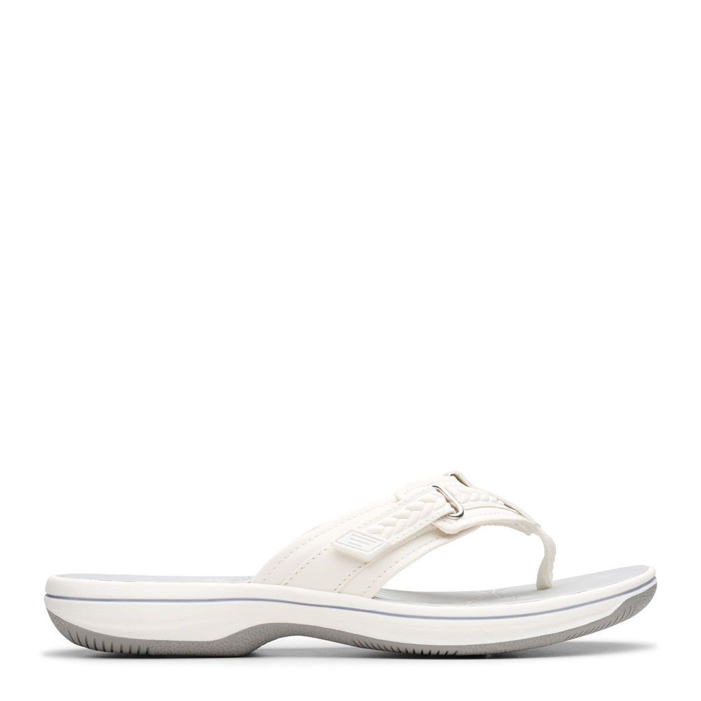 Women's Clarks Breezey Sun Sandal WHITE 26181846