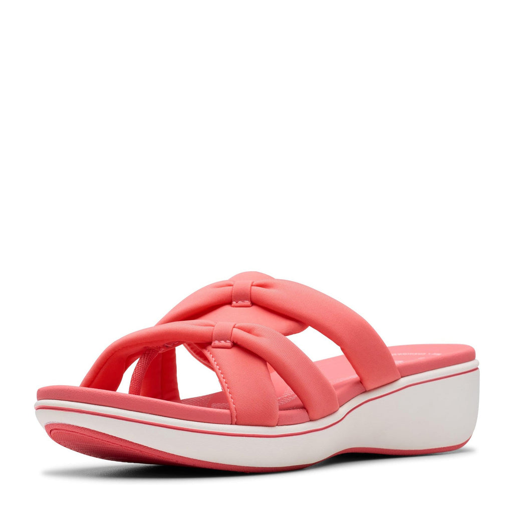 Women's Clarks Breeze Rae Cam Sandal BRIGHT CORAL 26181850