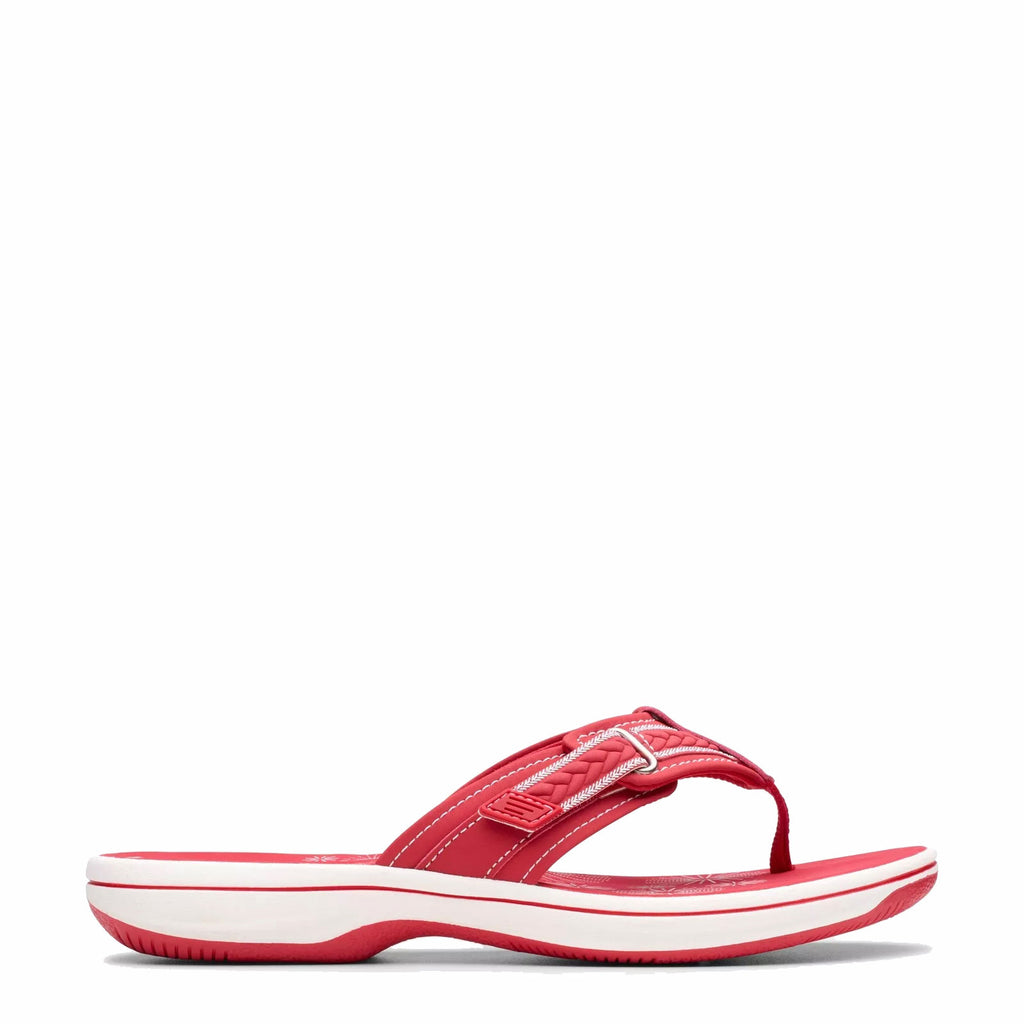 Women's Clarks Breezey Sun Sandal CHERRY 26182235