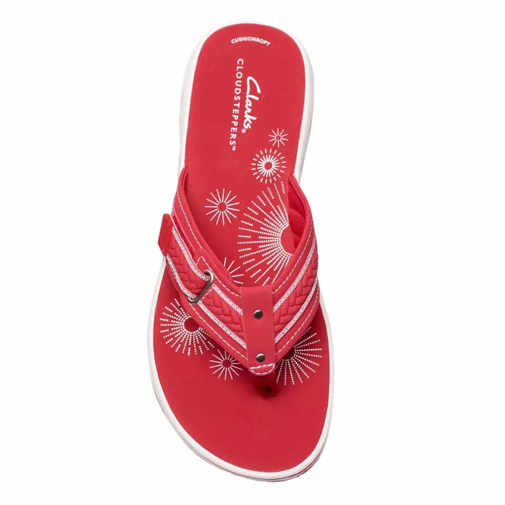 Women's Clarks Breezey Sun Sandal CHERRY 26182235