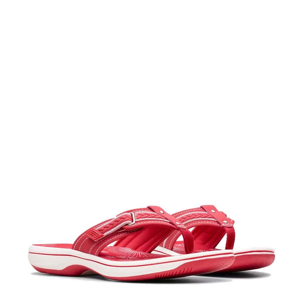 Women's Clarks Breezey Sun Sandal CHERRY 26182235