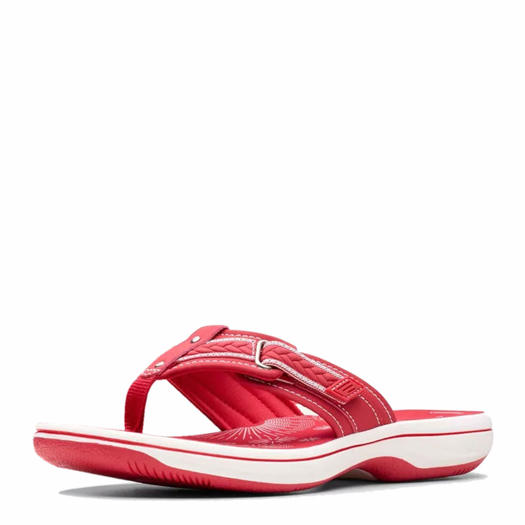 Women's Clarks Breezey Sun Sandal CHERRY 26182235