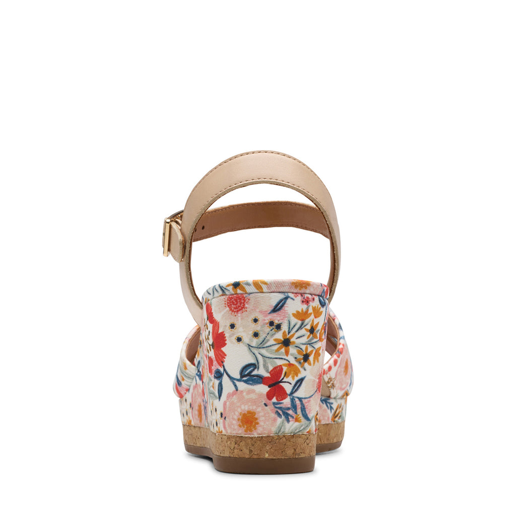 Women's Clarks, Chicly Floral Wedge Sandal