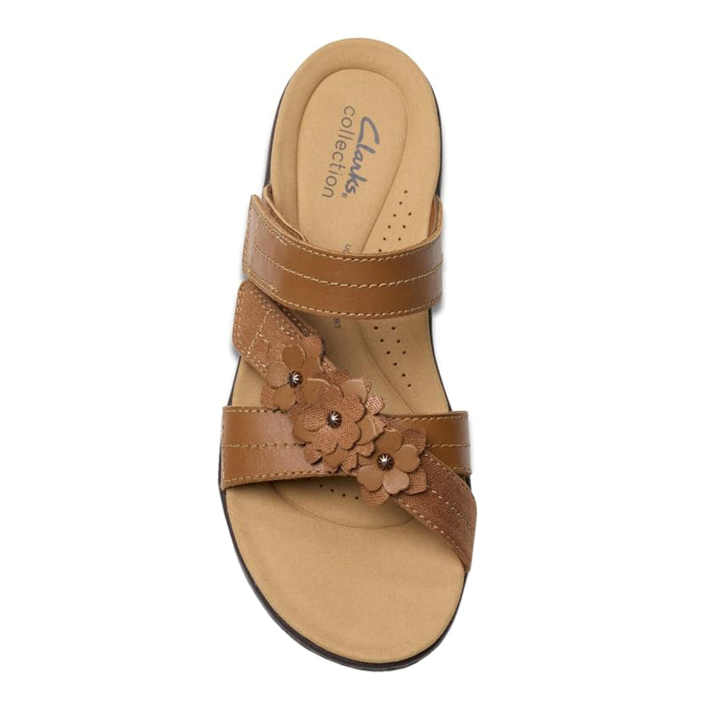 Women's Clarks Laurieann Rose Sandal TAN LEATHER 26183577