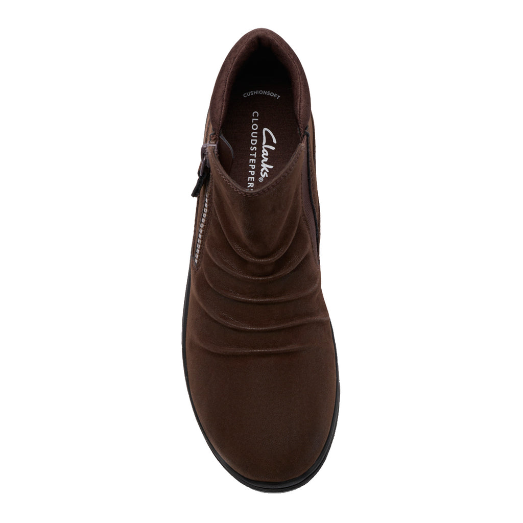 Women's Clarks Breeze Path Bootie DARK BROWN 26183974