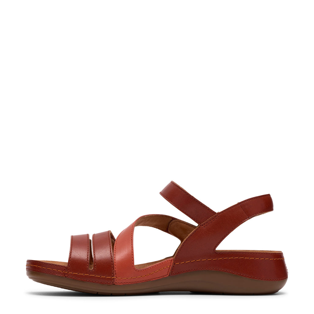 Women's Clarks Cecily Mix Sandal BURNT ORANGE 26185832