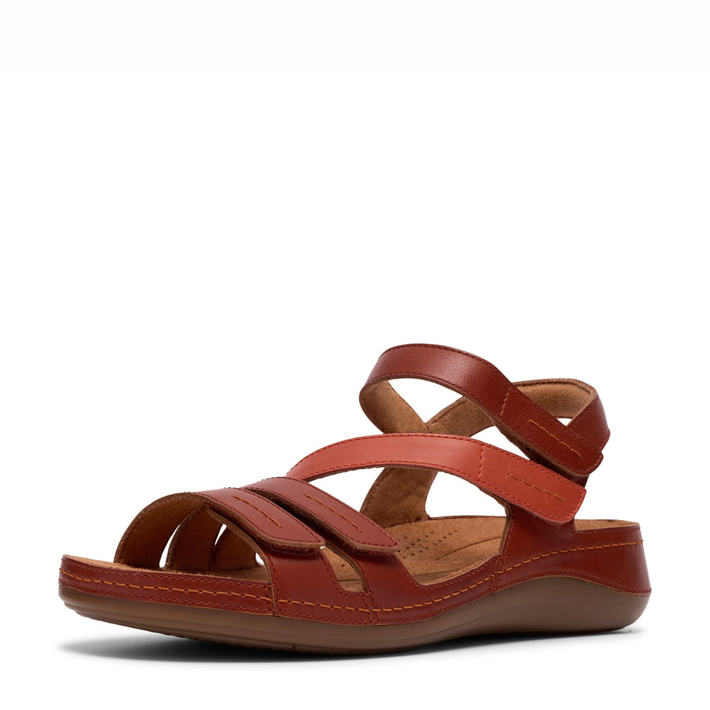 Women's Clarks Cecily Mix Sandal BURNT ORANGE 26185832