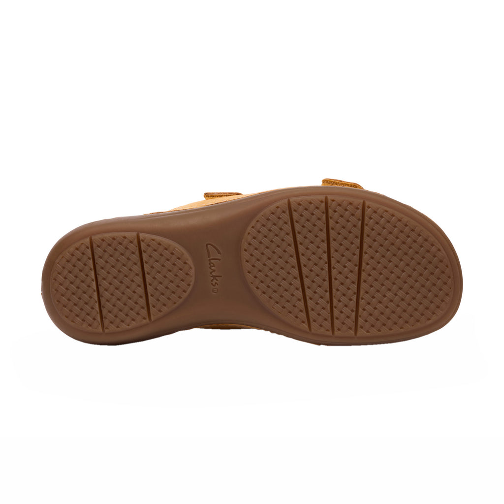 Women's Clarks Cecily Step Sandal LIGHT OCHRE 26185837
