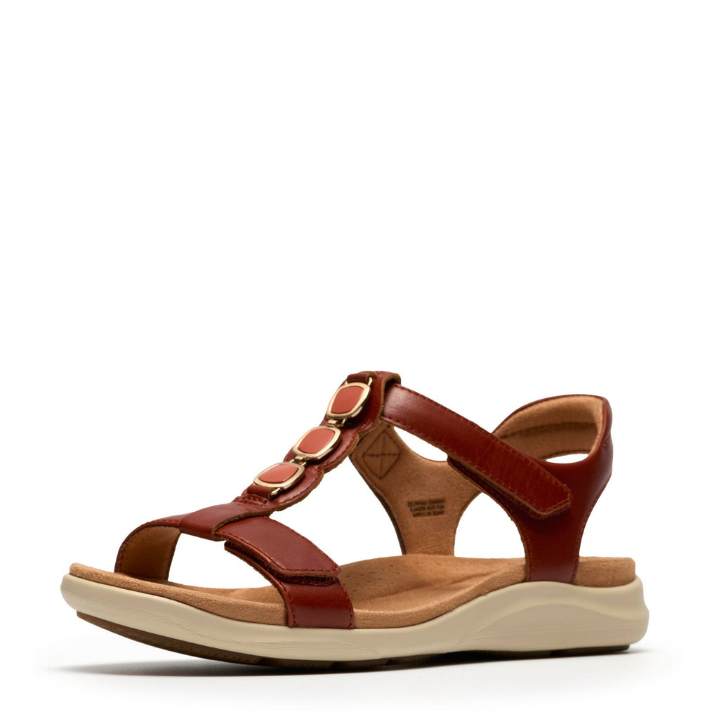 Women's Clarks Kilty Gem Sandal BURNT ORANGE 26185963