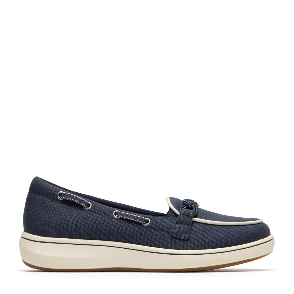 Women's Clarks Breeze Sky Bay Slip-On NAVY 26186840