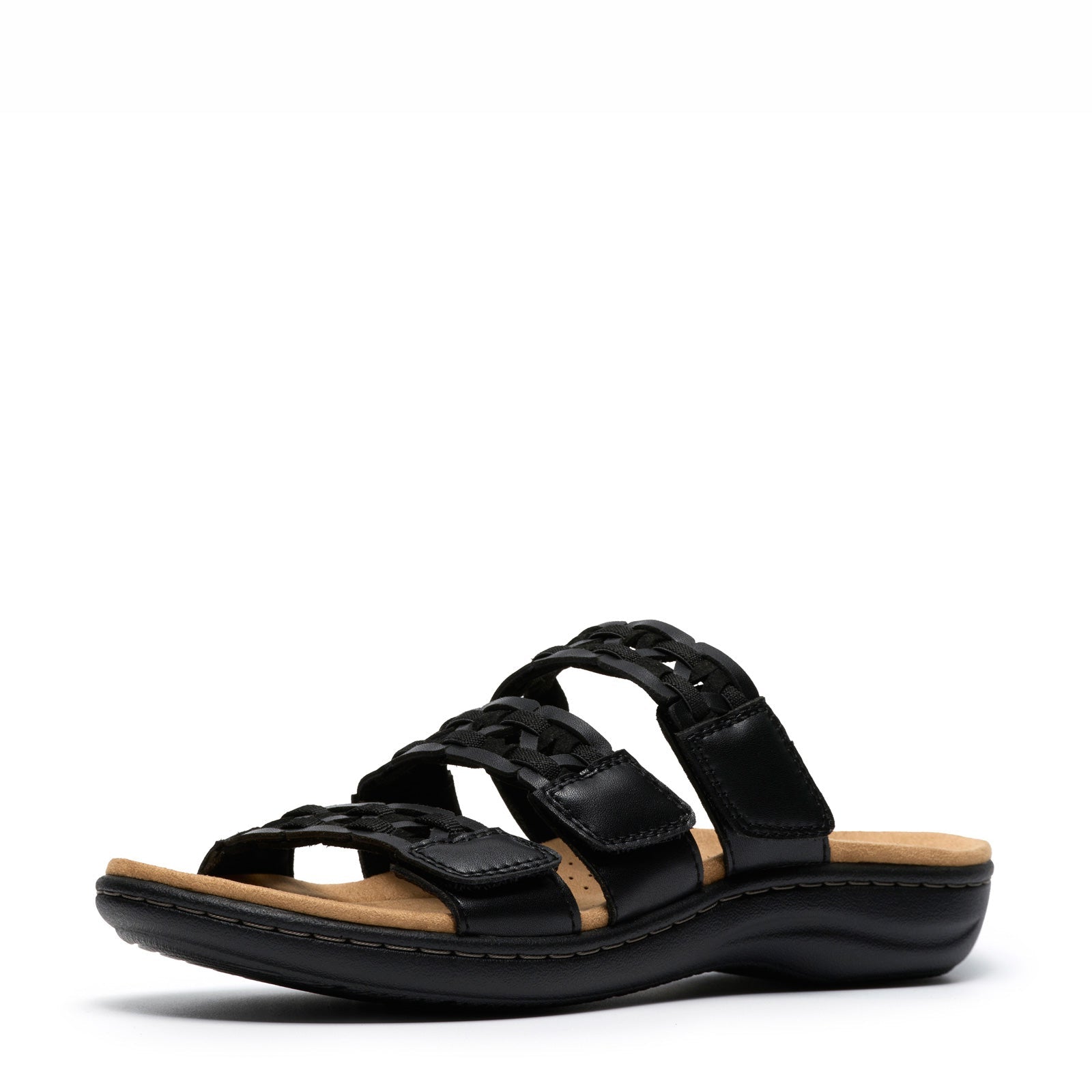 Clarks Laurieann Emma Women's Sandals Black Leather : 7 D
