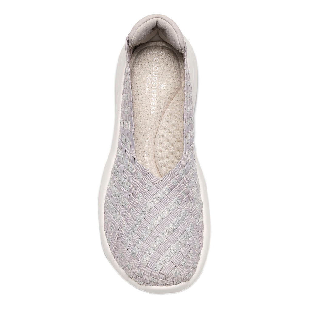 Women's Clarks Solevana Weave Sneaker PALE GREY 26187105