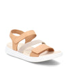 Peltz Shoes  Women's Ecco Flowt 2 Band Sandal LION 273713-02021