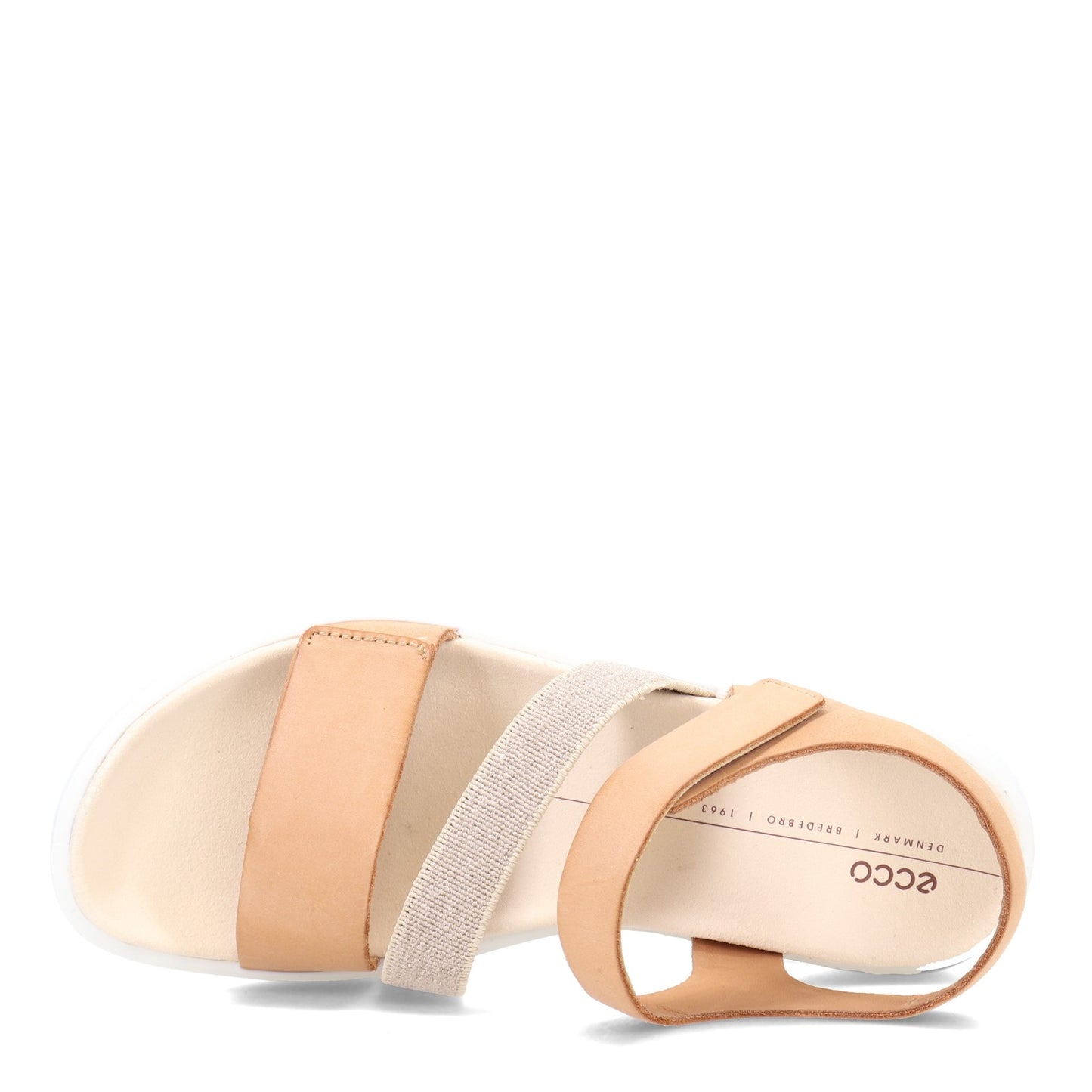 Peltz Shoes  Women's Ecco Flowt 2 Band Sandal LION 273713-02021