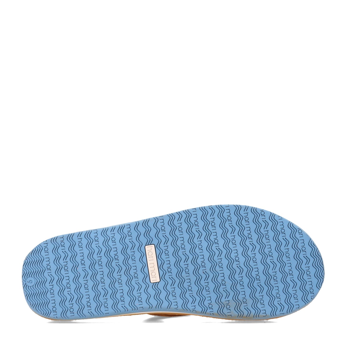 Peltz Shoes  Women's Hari Mari Fields Sandal TAN BLUE 2800-118