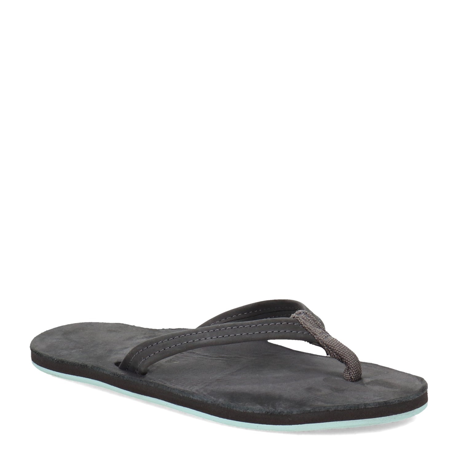 Peltz Shoes  Women's Hari Mari Fields Sandal GREY AQUA 2800-212