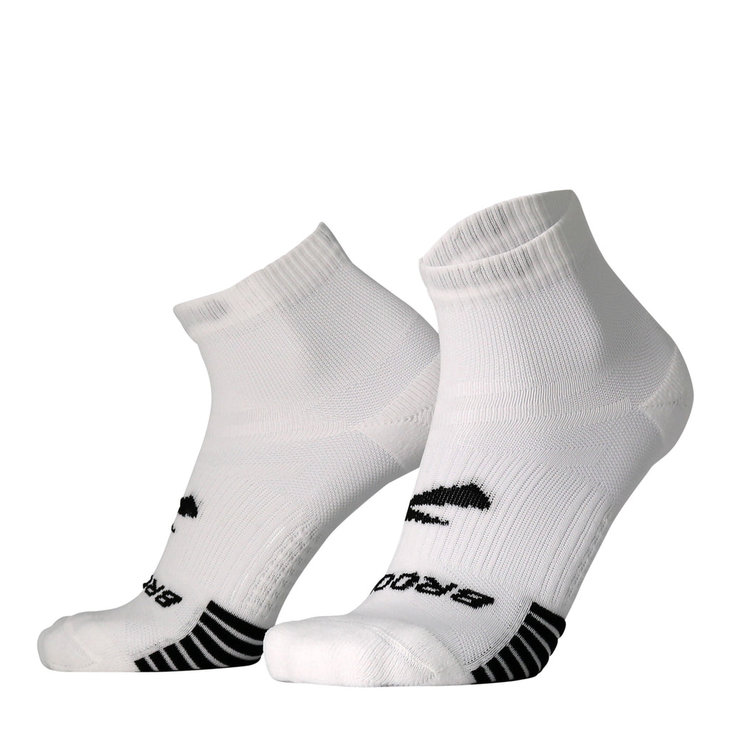 [POS] Brooks Ghost Lite Quarter Socks - 2 Pair WHITE 280497-100-POS