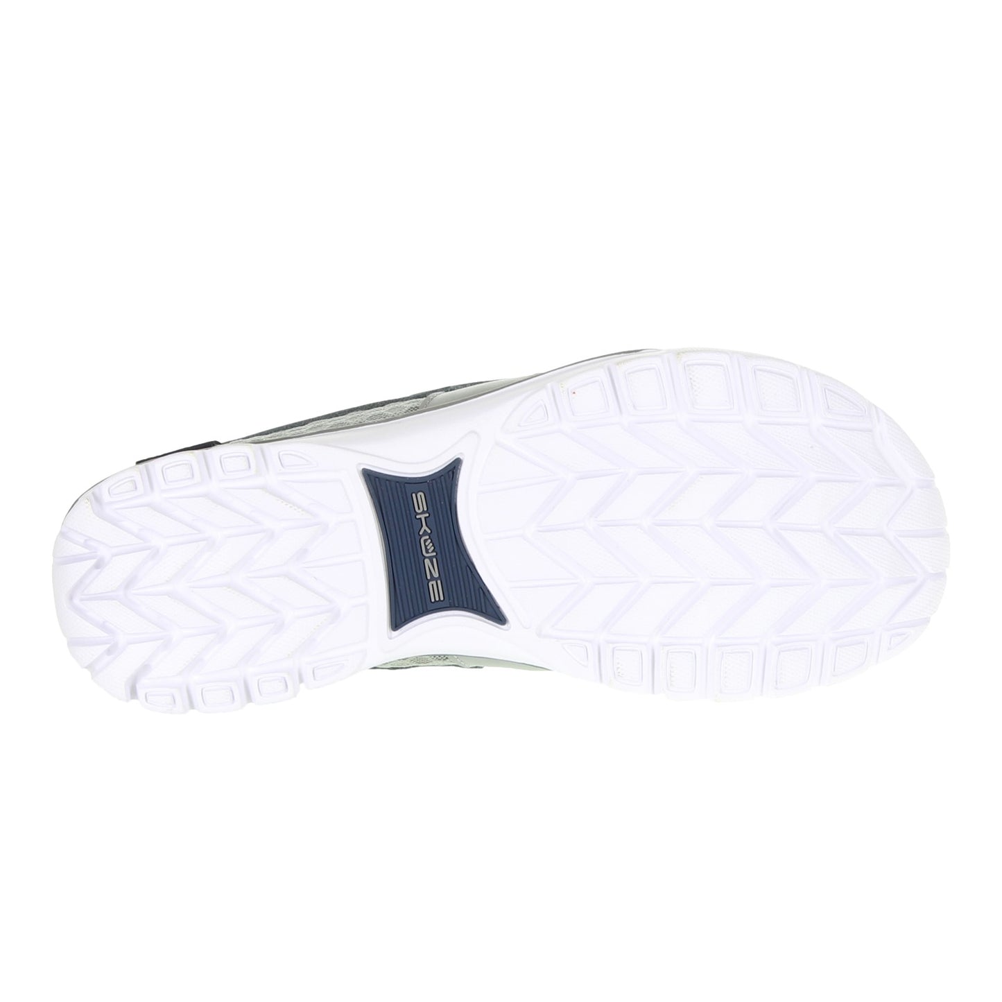 Peltz Shoes  Men's Skuze Del Marina - Stretch Fit Boat Shoe GREY NAVY 3-01
